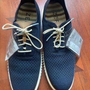 Cole Haan Men’s 11 Zero Gravity Navy Blue Wingtip Oxford Shoes Size